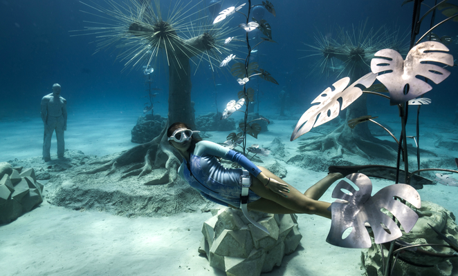 Diving into the masterpieces of the MUSAN underwater sculpture museum