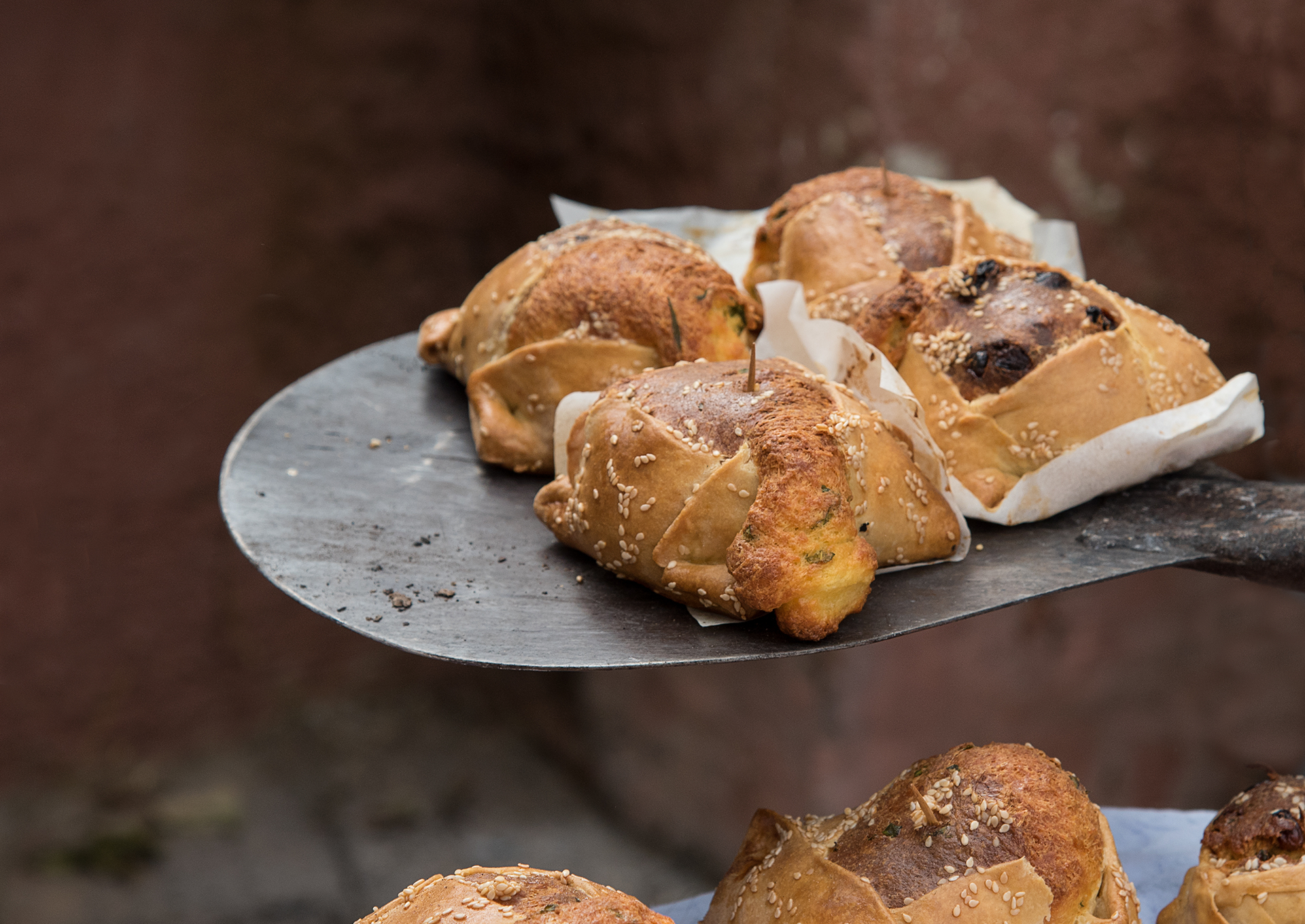 The delicious and traditional Cypriot pastries called flaounes, which are made during the Easter season.