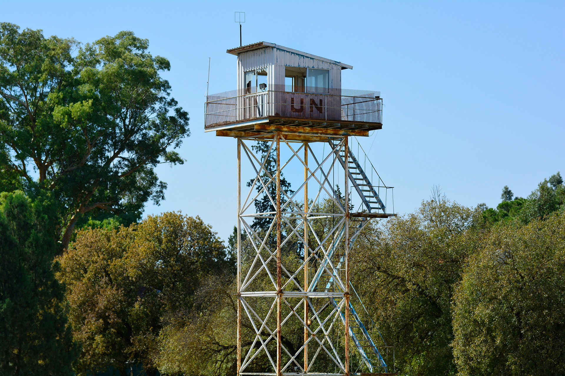 A UN guard tower located in Cyprus