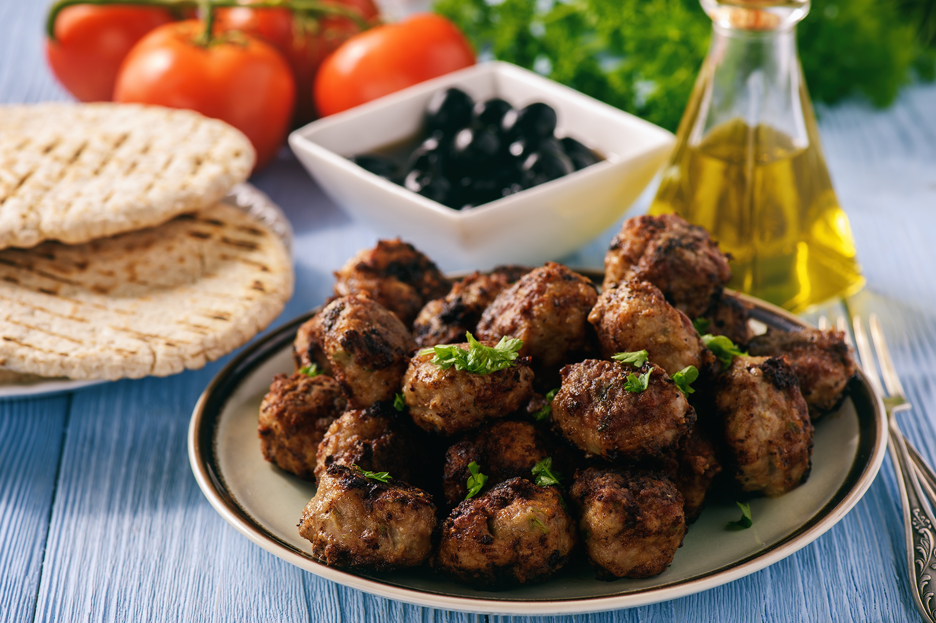 Savory meatballs bursting with herbs and spices