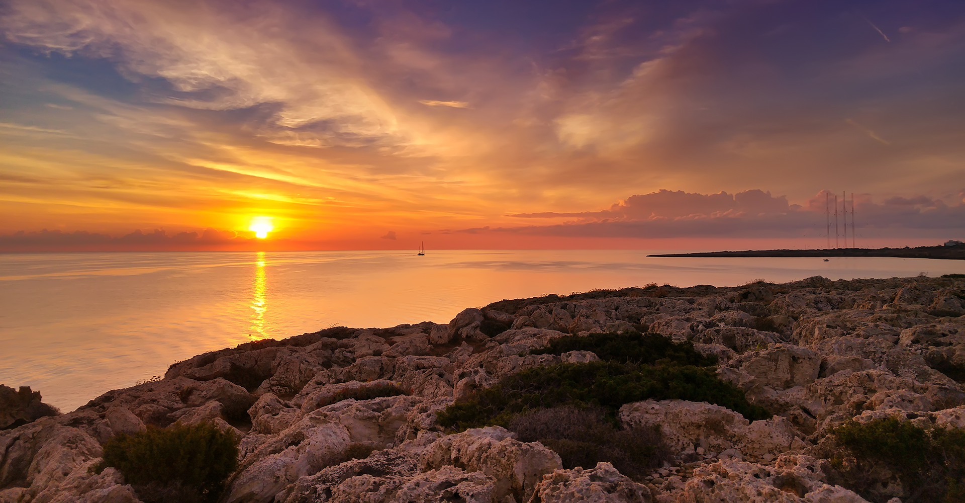 Die besten Spots, um den Sonnenuntergang in Zypern zu beobachten