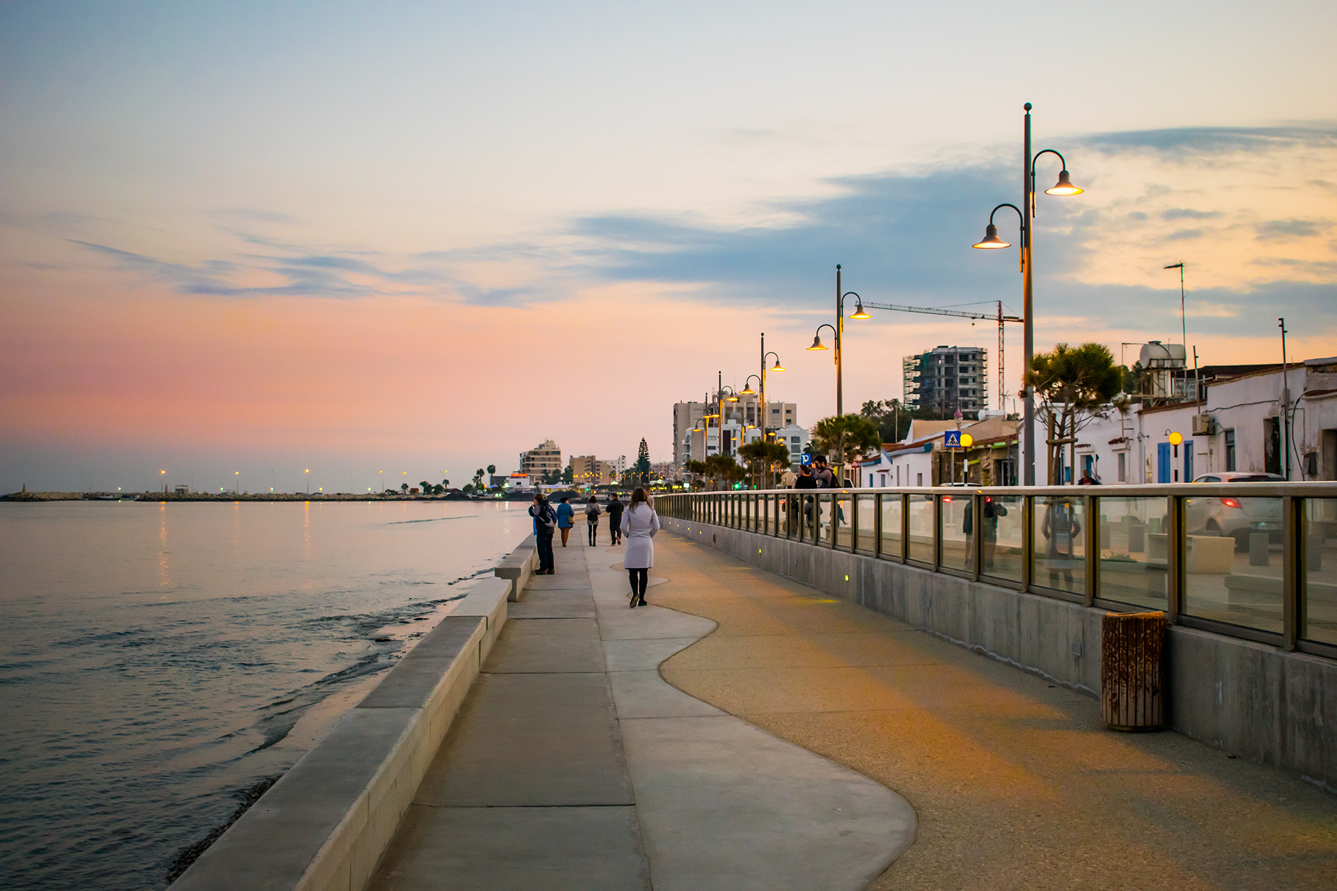 Piale Pasha Promenade is being renovated by the Larnaca Municipality