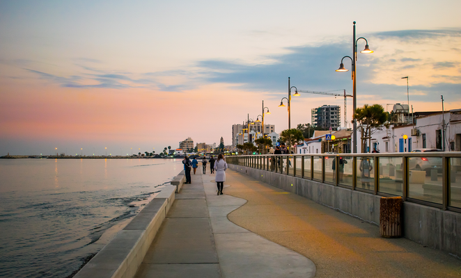 Piale Pasha Promenade is being renovated by the Larnaca Municipality
