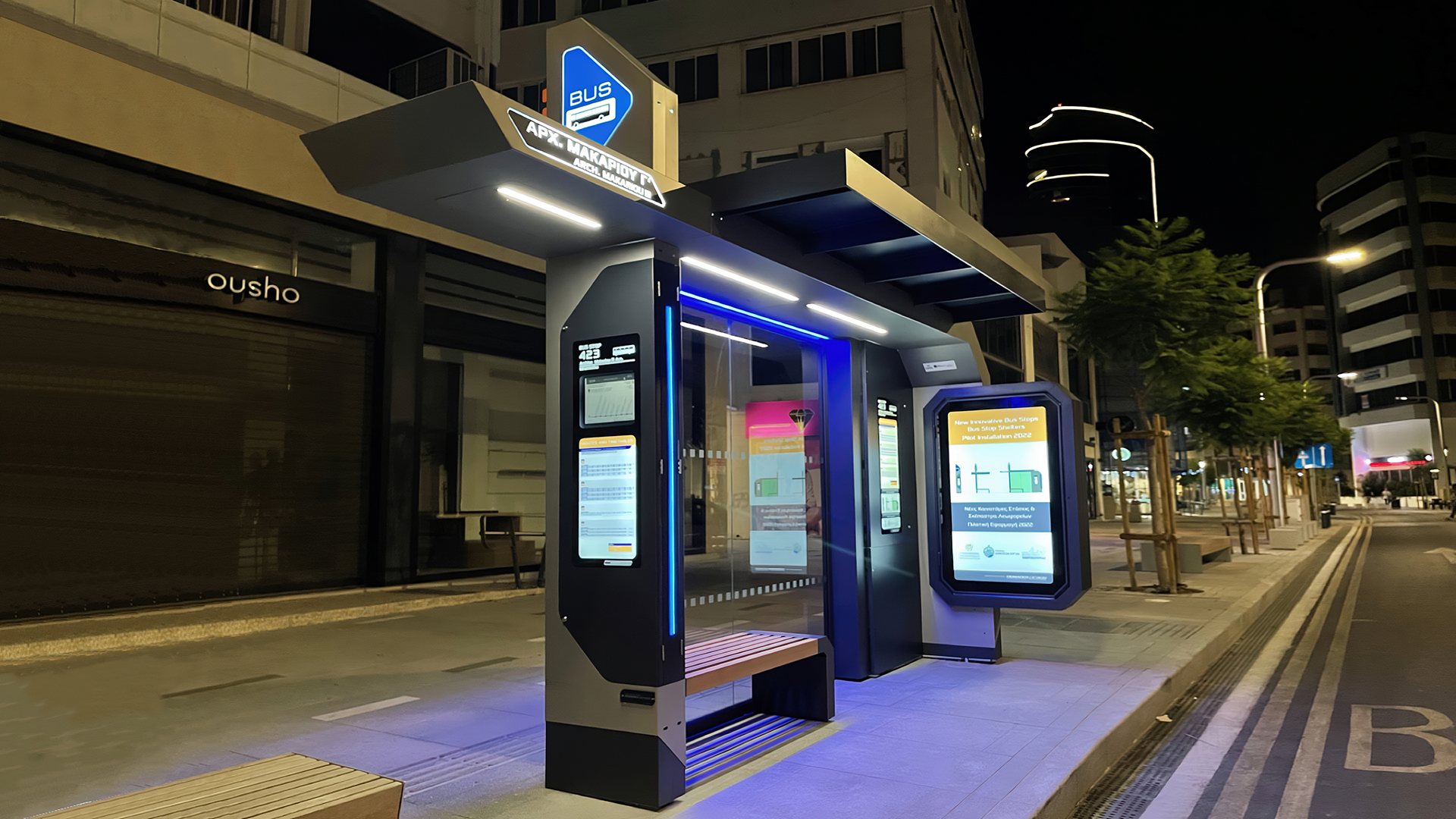 Upgrading the bus stops