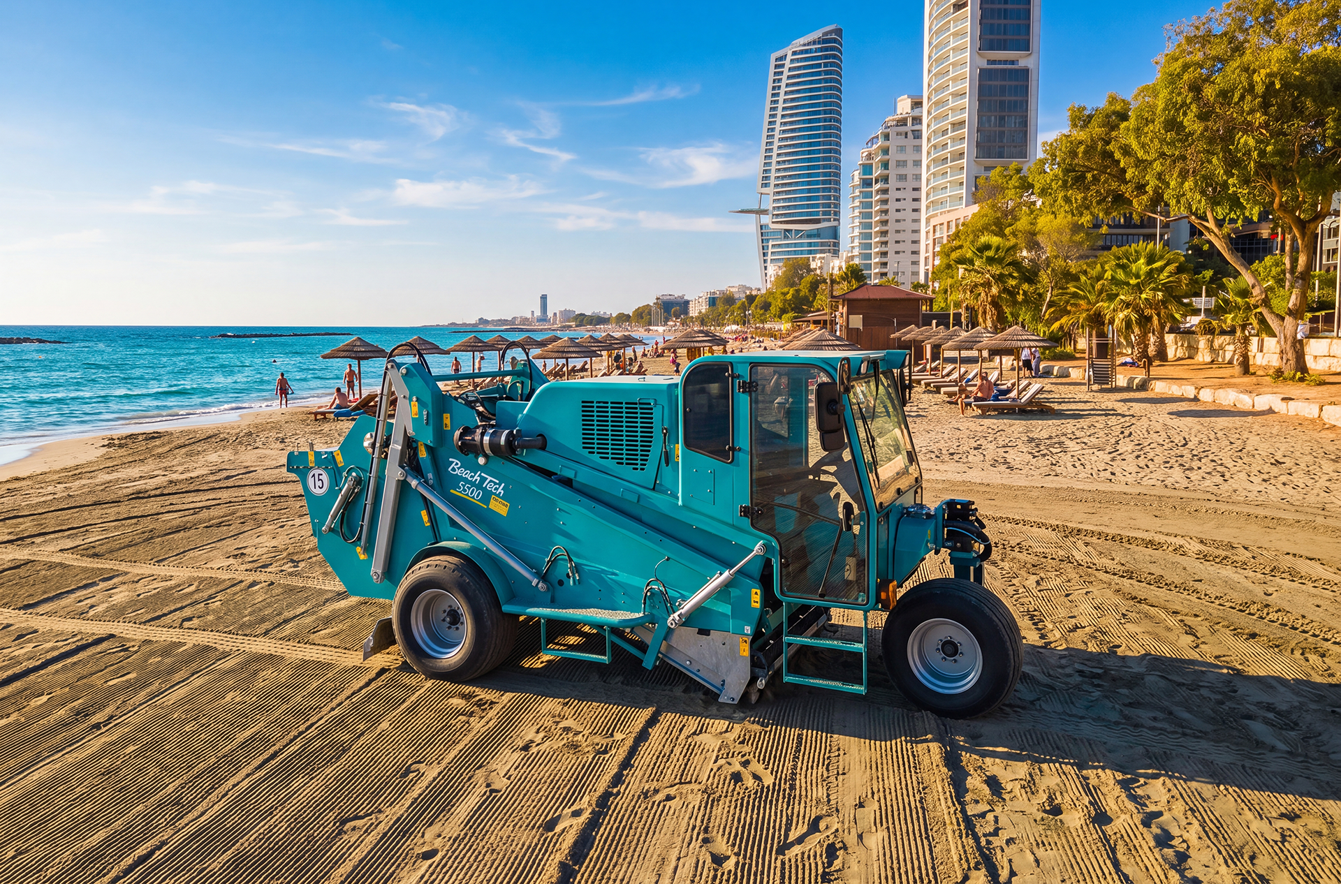 Limassol beaches receive a modern cleaning upgrade