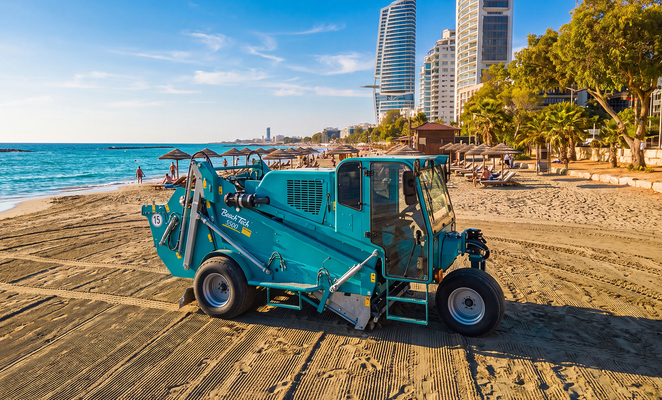Limassol beaches receive a modern cleaning upgrade