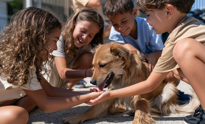 Learning kindness through animals at a Paphos shelter
