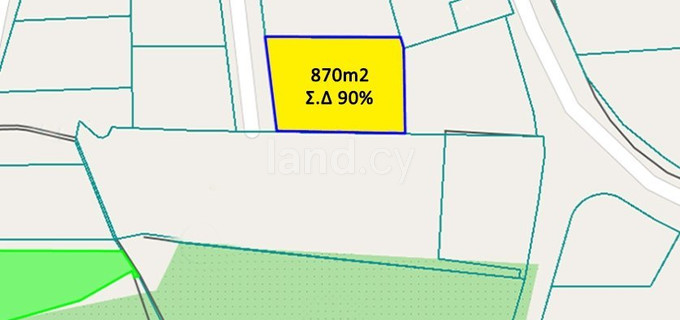 Tomt avsedd för boende till salu i Nicosia