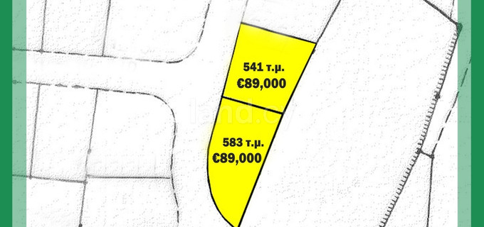 Tomt avsedd för boende till salu i Nicosia