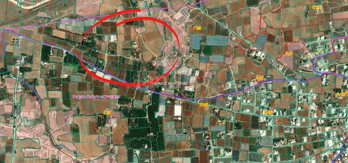 Agricultural field for sale in Deryneia