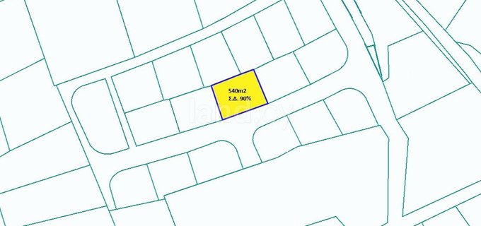 Tomt avsedd för boende till salu i Nicosia