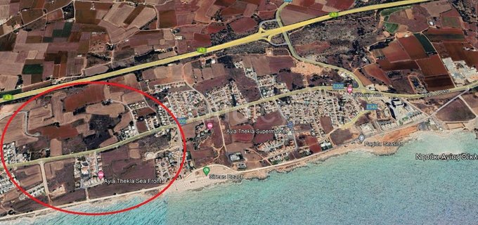 Touristic plot for sale in Ayia Thekla