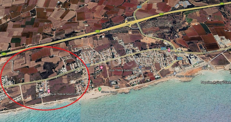 Tomt avsedd för turism till salu i Ayia Napa