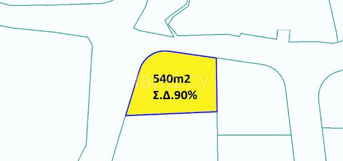 Tomt avsedd för boende till salu i Nicosia