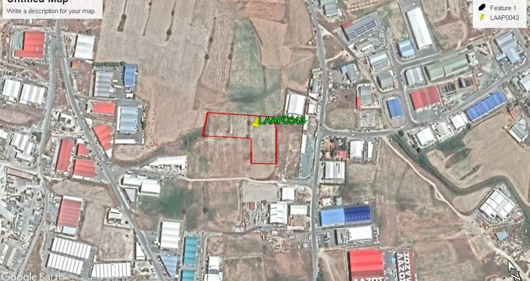 Parcelle industrielle à vendre à Larnaca
