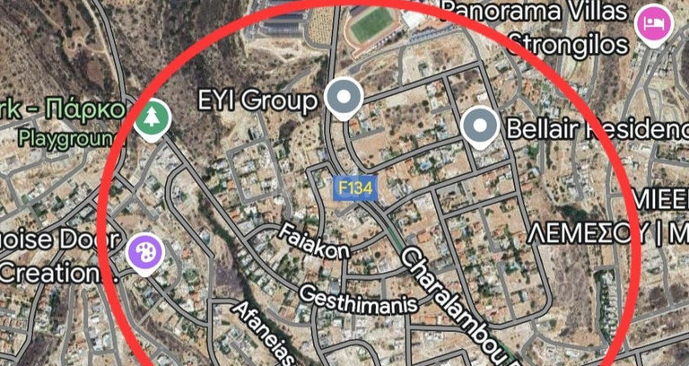 Tomt avsedd för boende till salu i Limassol