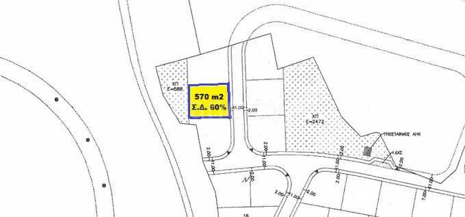 Parcelle résidentielle à vendre à Nicosie