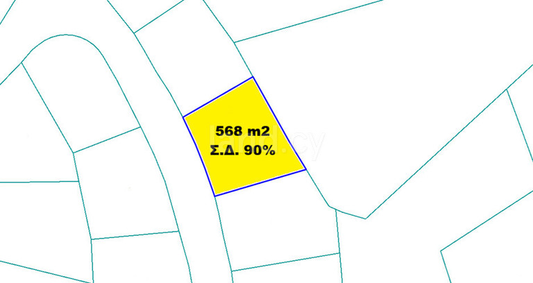 Tomt avsedd för boende till salu i Nicosia