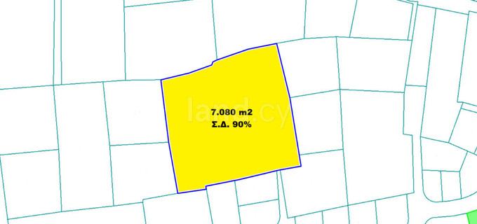 Tomt avsedd för boende till salu i Nicosia
