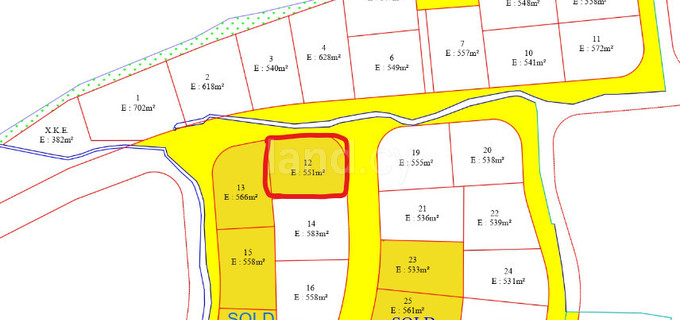 Parcelle résidentielle à vendre à Nicosie