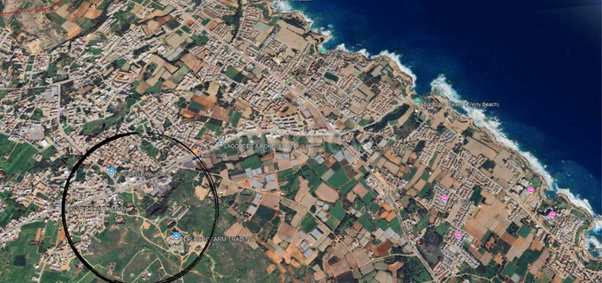 Tomt avsedd för boende till salu i Kapparis