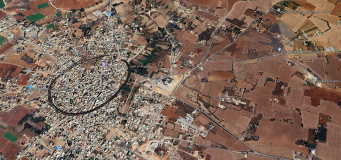 Tomt avsedd för boende till salu i Avgorou