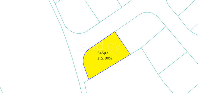 Tomt avsedd för boende till salu i Nicosia