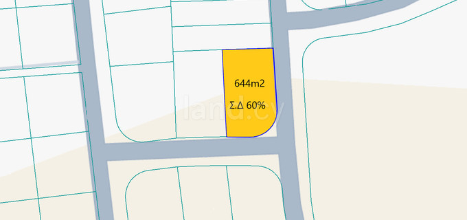 Tomt avsedd för boende till salu i Nicosia