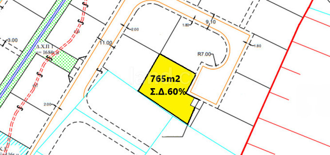 Tomt avsedd för boende till salu i Nicosia