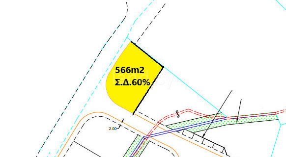 Tomt avsedd för boende till salu i Nicosia