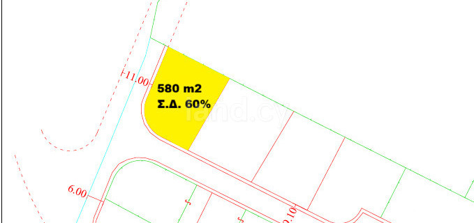 Działka mieszkaniowa na sprzedaż w Nicosia