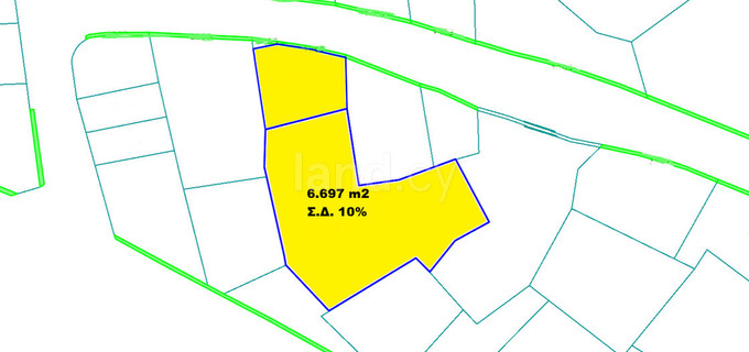 Landwirtschaftliches Baugebiet in Nicosia zu verkaufen
