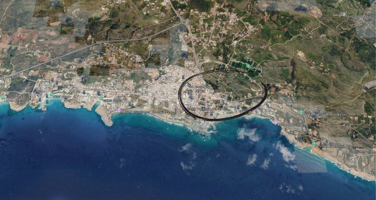 Touristic plot for sale in Ayia Napa