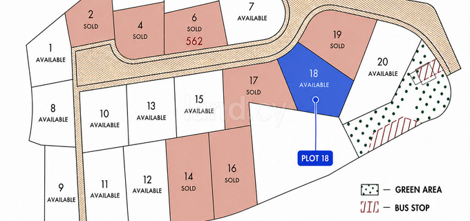 Residential plot for sale in Larnaca
