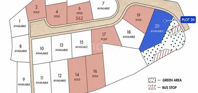Residential plot for sale in Larnaca
