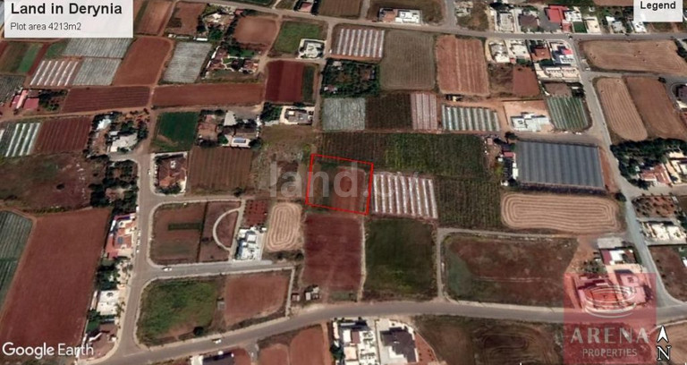 Parcela a la venta en Deryneia