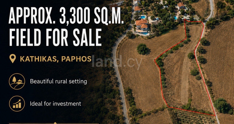 Campo residencial a la venta en Paphos